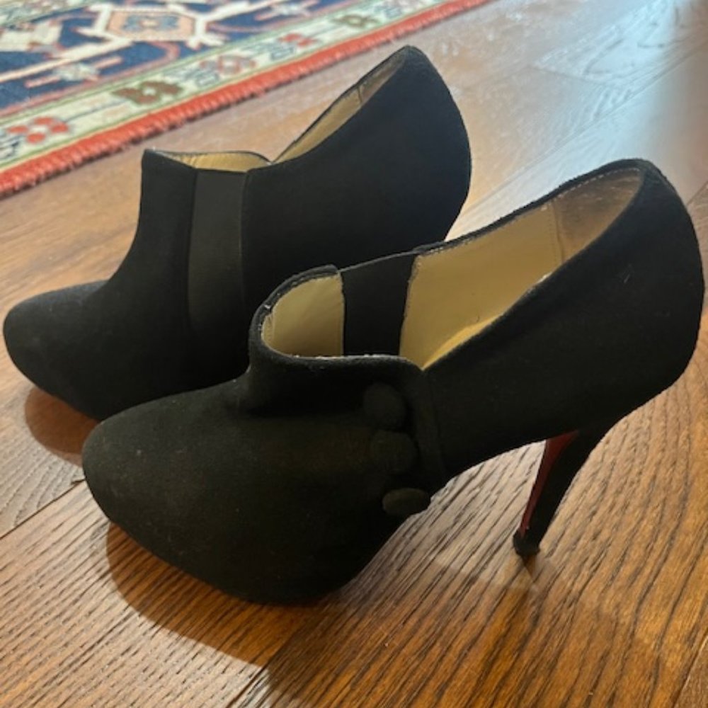 Black Christian Louboutin Booties Size 39